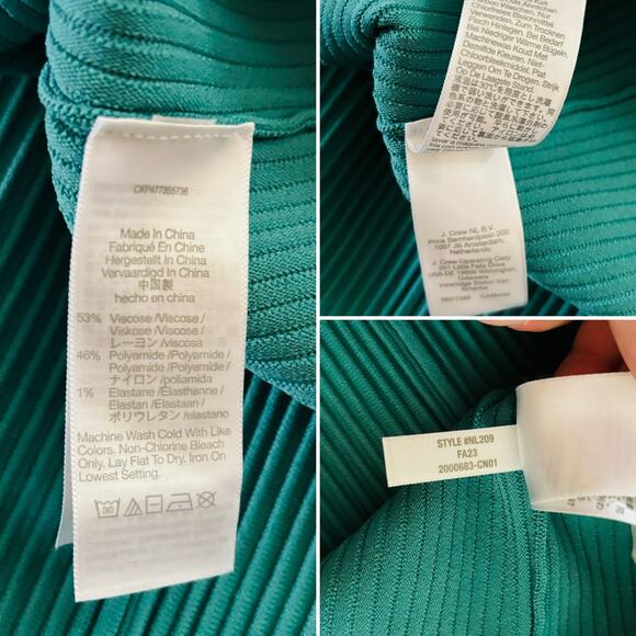 MADEWELL Ottoman Crop Sweater Tee | Turquoise Waters | XL | NWT - Picture 12 of 12